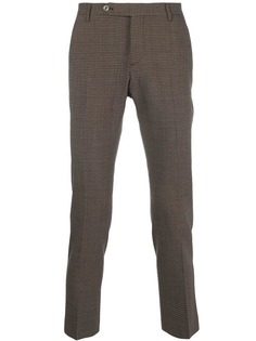 Entre Amis брюки строгого кроя в мелкую клетку гингем