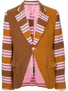 Comme Des Garçons Vintage пиджак с полосатым принтом