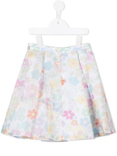 Valmax Kids юбка с цветочной вышивкой