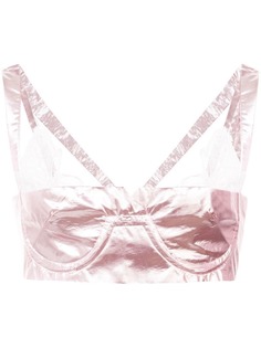 Neith Nyer топ-бралетт Tiffany с эффектом металлик