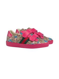 Gucci Kids Childrens GG fawns sneakers with Web