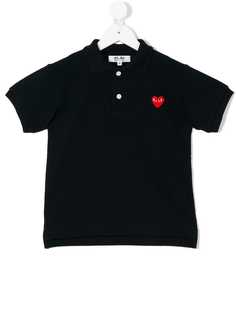 Comme Des Garçons Play Kids поло с вышитым сердцем