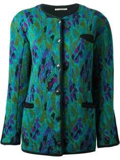 Yves Saint Laurent Vintage удлиненный жаккардовый кардиган