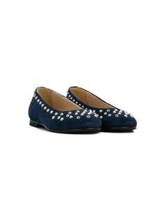 Ermanno Scervino Junior studded ballerinas