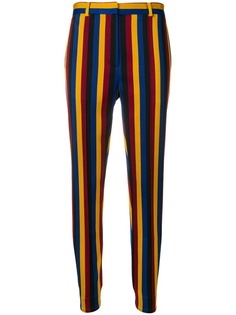 Rokh striped fitted trousers