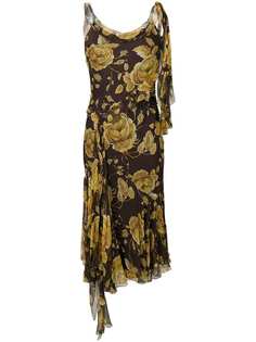 Christian Dior Vintage платье с цветочным принтом