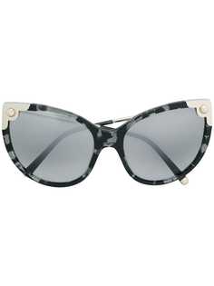 Dolce & Gabbana Eyewear солнцезащитные очки в оправе "кошачий глаз" с эффектом черепашьего панциря