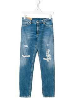 Dondup Kids джинсы с рваным эффектом