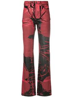 Calvin Klein 205W39nyc расклешенные джинсы с принтом