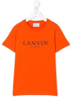 Lanvin Enfant футболка с принтом логотипа