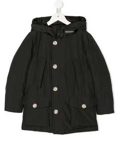 Woolrich Kids утепленное пальто с капюшоном