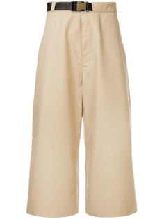 Facetasm wide leg cropped trousers