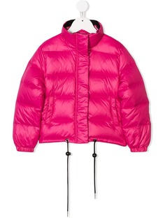 John Richmond Junior logo patch padded jacket