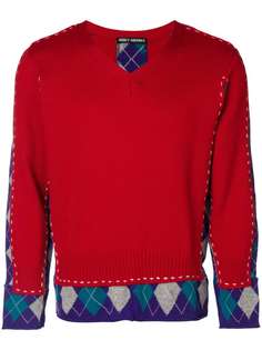 Issey Miyake Vintage свитер с принтом