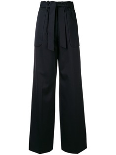 Jil Sander брюки-палаццо с поясом