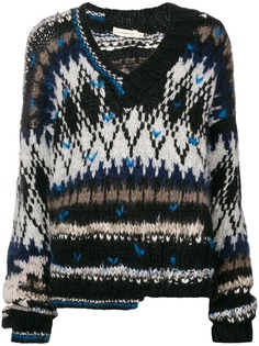 Oneonone loose pattern sweater