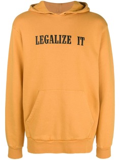 Palm Angels толстовка с капюшоном и слоганом