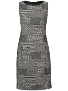 Akris Punto короткое платье шифт с принтом