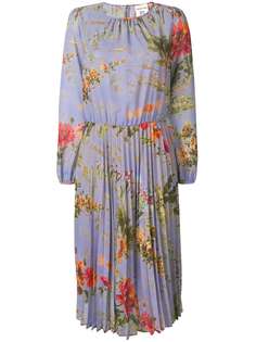 Semicouture платье миди с цветочным принтом