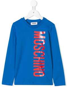 Moschino Kids футболка с принтом логотипа