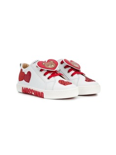 Moschino Kids teddy heart sneakers