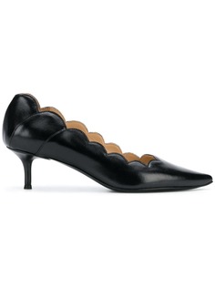 Chloé ruffle pointed toe pumps