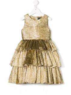 Oscar De La Renta Kids платье со оборками без рукавов