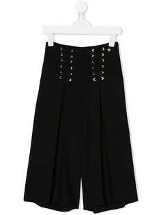 Elisabetta Franchi La Mia Bambina брюки со шнуровкой