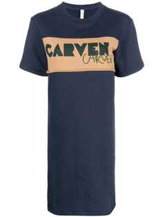 Carven платье-футболка с логотипом