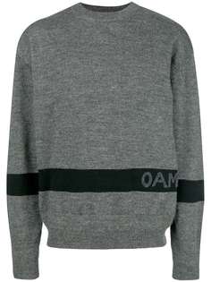 Oamc свитер с контрастным логотипом