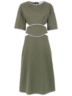 Framed Double layered midi dress