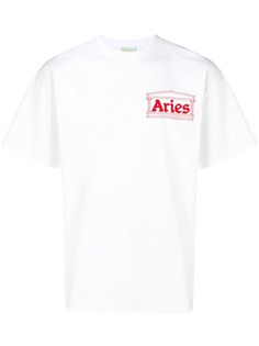 Aries футболка с круглым вырезом и логотипом