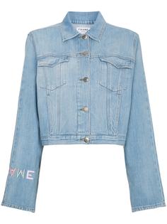 FRAME джинсовая куртка с вышитым логотипом