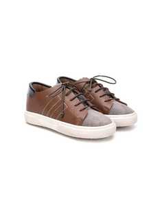 Pèpè panelled lace-up sneakers