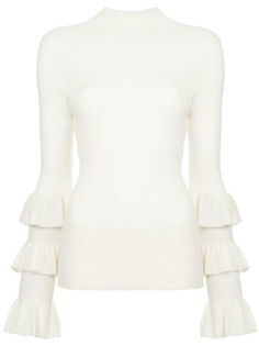 Madeleine Thompson свитер с оборками на рукавах