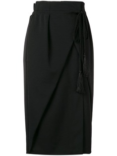 Alberta Ferretti юбка с высокой талией и запахом