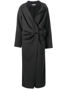 Jacquemus пальто Vaal с драпировкой