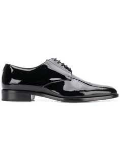 Saint Laurent блестящие туфли на шнуровке