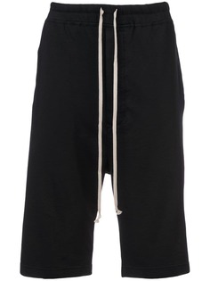 Rick Owens DRKSHDW спортивные шорты с заниженным шаговым швом