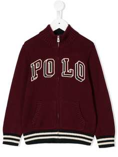 Ralph Lauren Kids джемпер на молнии с логотипом