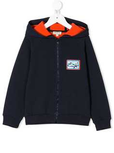Kenzo Kids толстовка с капюшоном и вышитым логотипом