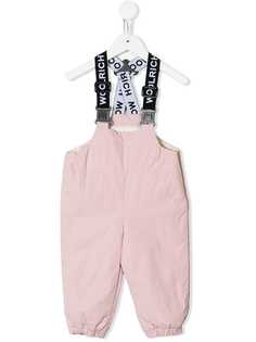 Woolrich Kids logo dungarees