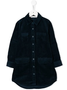 Stella Mccartney Kids вельветовое платье-рубашка