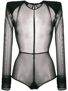 Ann Demeulemeester прозрачное боди