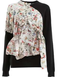 Preen By Thornton Bregazzi джемпер с деталью с цветочным принтом