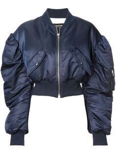 Calvin Klein 205W39nyc куртка-бомбер со сборками на рукавах