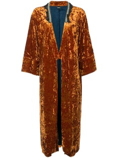 Muller Of Yoshiokubo бархатное пальто кроя кимоно