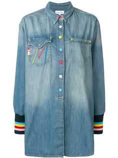 Mira Mikati джинсовая рубашка с вышивкой