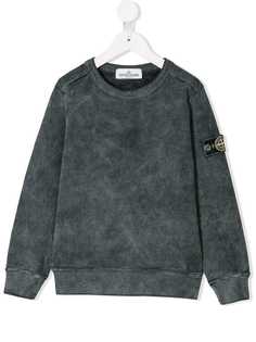 Stone Island Junior толстовка с заплаткой с логотипом