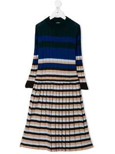 Marni Kids полосатое трикотажное платье
